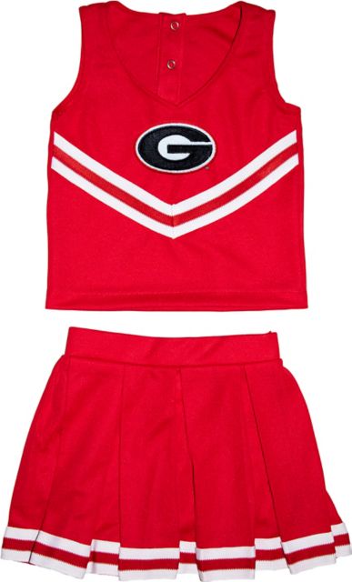 University of Georgia Bulldogs Cheerleading T-Shirt | Champion Products | Scarlet Red | Small