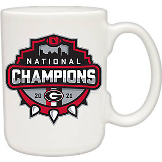 NCAA Georgia Bulldogs 15 oz Ceramic Coffee Mug with Metallic Graphics 19
