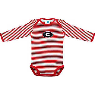 Træts webspindel pen bekvemmelighed University of Georgia Infant Striped Long Sleeve Bodysuit: University Of  Georgia