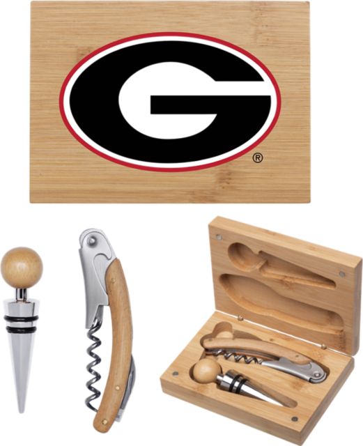 University of Georgia Bamboo Wine Tool Set