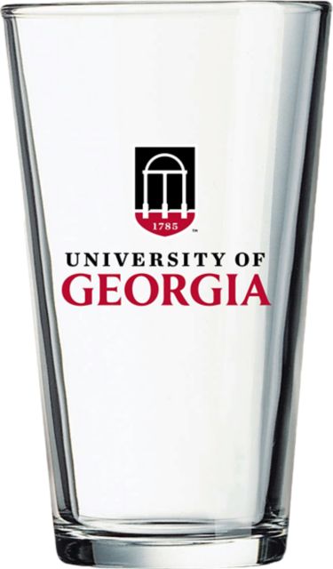 University of Georgia 16 oz. Drink Glass