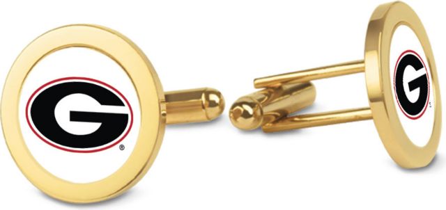 CSI Gold Cufflinks (Gift Boxed) With Colored Medallion - ONLINE ONLY