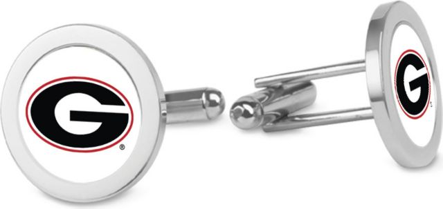 CSI Silver Cufflinks (Gift Boxed) With Colored Medallion - ONLINE ONLY