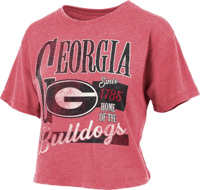 University of Georgia Bulldogs Women's Crop Short Sleeve T-Shirt