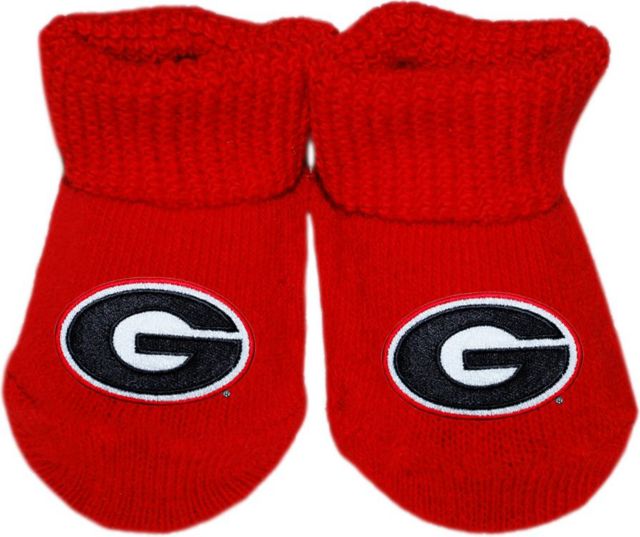 University of Georgia Baby Booties