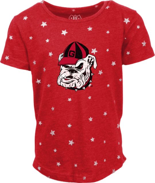 University of Georgia Bulldogs Toddler Girls Shimmer Short Sleeve T-Shirt