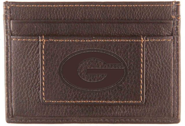 University of Georgia Leather Card Holder