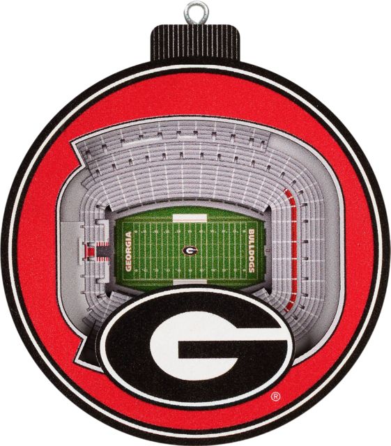 University of Georgia Bulldogs 3D Stadium Ornament