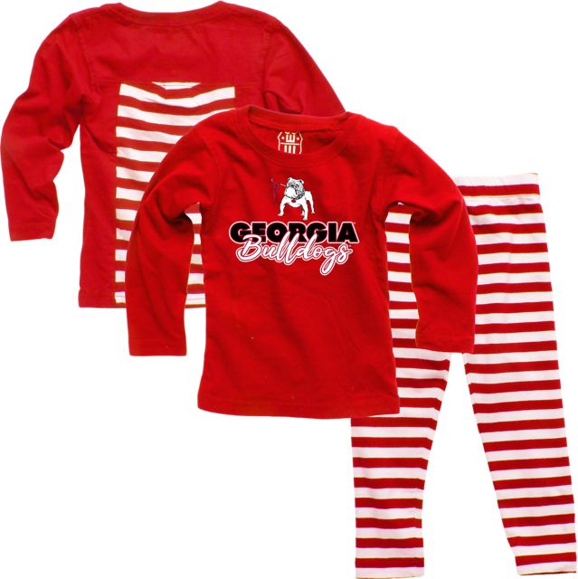 University of Georgia Bulldogs Infant Girls Stripe Set