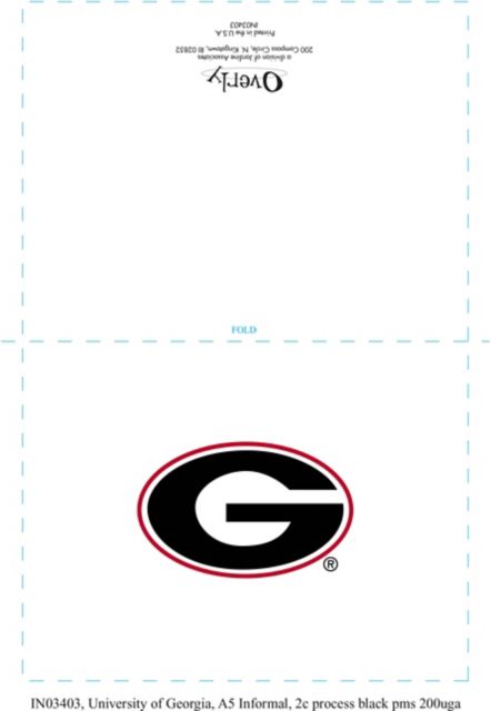University of Georgia 10 Pack Notecard