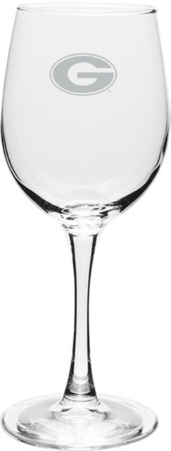 University of Georgia 12 oz Wineglass
