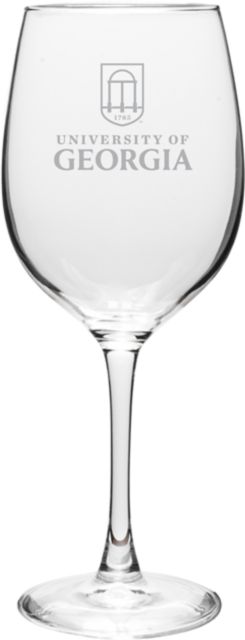 University of Georgia 16 oz. Wineglass