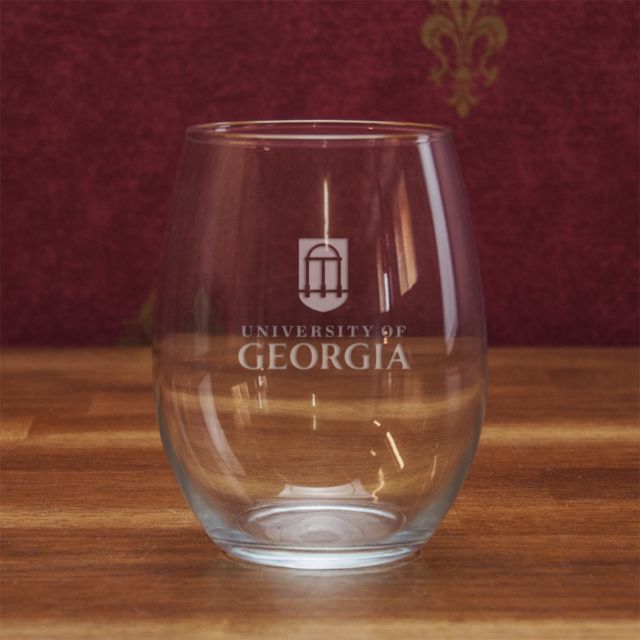 University of Georgia 21 Oz. Stemless Wine Glass