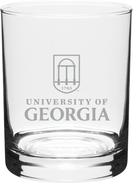 University of Georgia 16 oz. Double Old Fashioned Glass