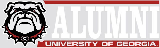 Alumni Hall Georgia Decal Bulldog Logo