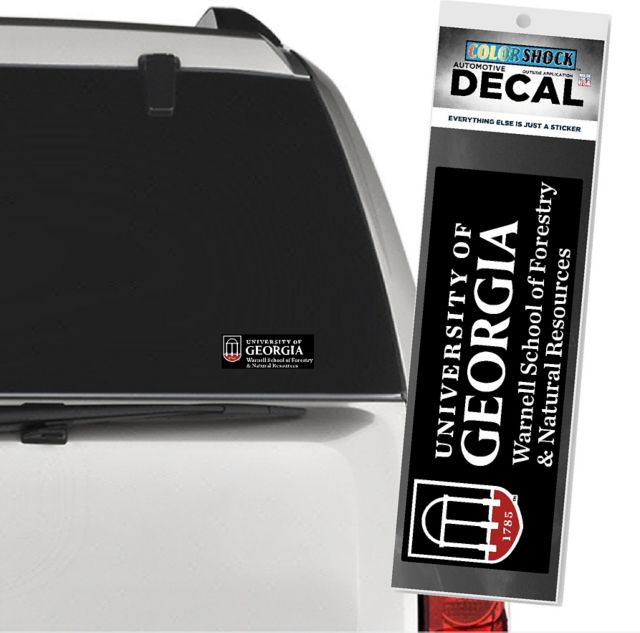 University of Georgia Warnell School of Forestry and Natural Resources Decal