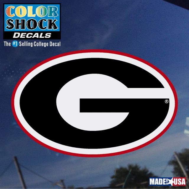 Alumni Hall Georgia Decal Bulldog Logo