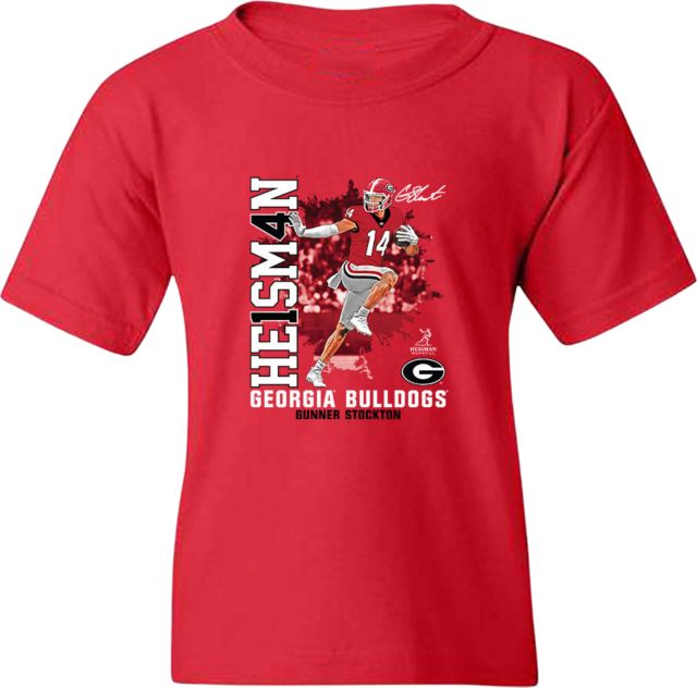 University of Georgia Football Youth Short Sleeve T-Shirt - G STOCKTON