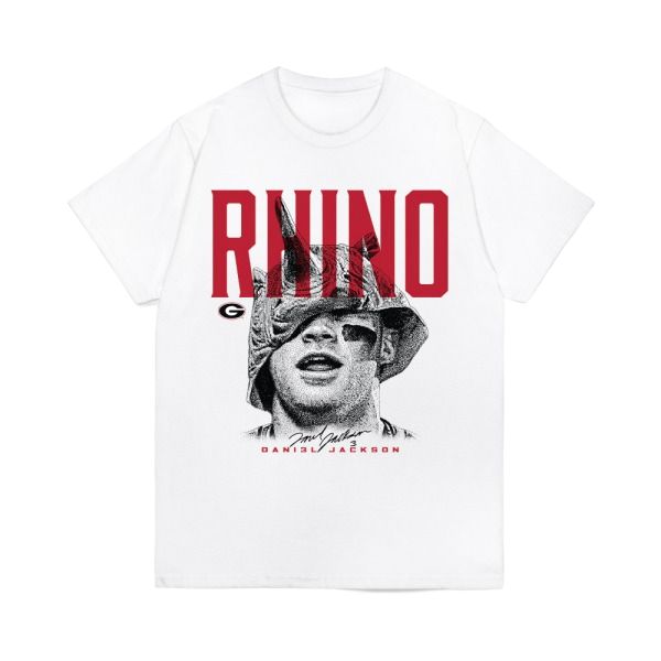 University of Georgia Baseball Daniel Jackson Rhino Short Sleeve T-Shirt