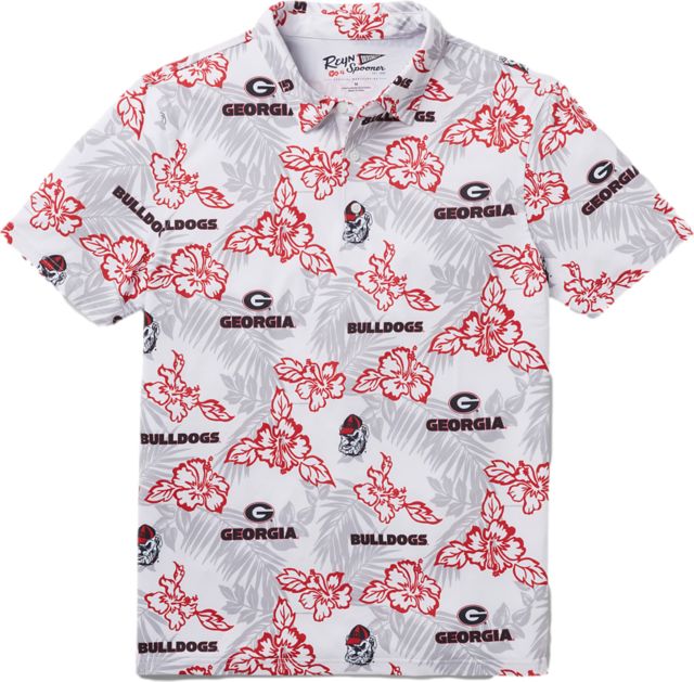 Men's Wes & Willy Red Georgia Bulldogs Hawaiian Button-Up Shirt