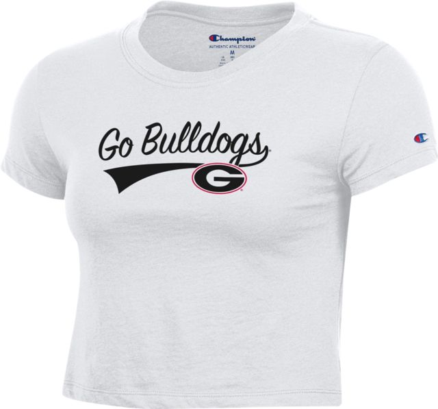 University of Georgia Bulldogs Women's Cropped Short Sleeve T-Shirt