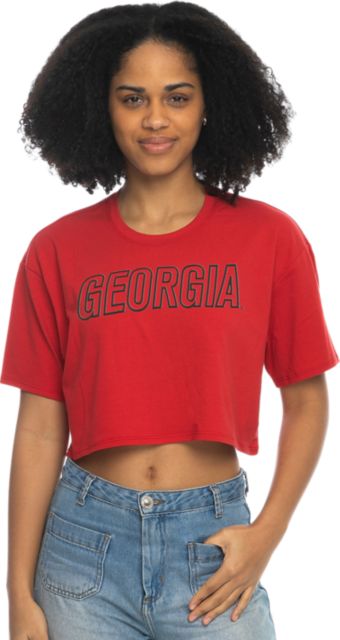 University of Georgia Women's Crop Short Sleeve T-Shirt