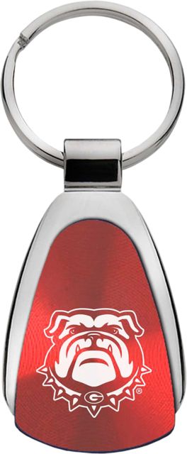University of Georgia Teardrop Keychain