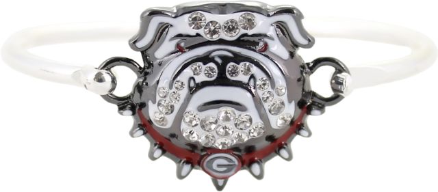 University of Georgia Bulldogs Crystal Logo Cuff Bracelet