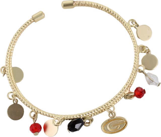 University of Georgia Gold Tone Cuff Bracelet