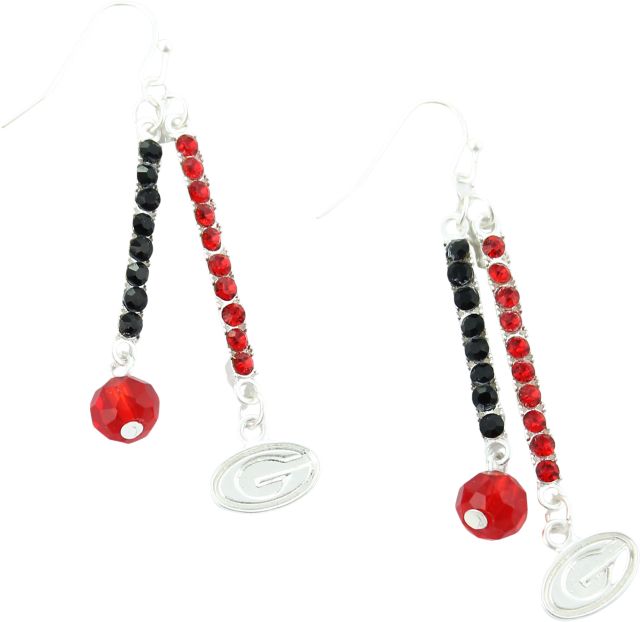 University of Georgia Crystal Bar Earrings
