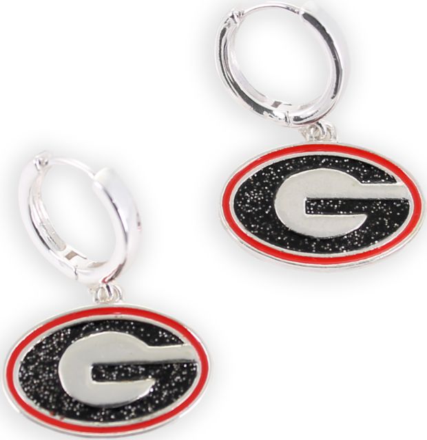University of Georgia Glitter Earrings