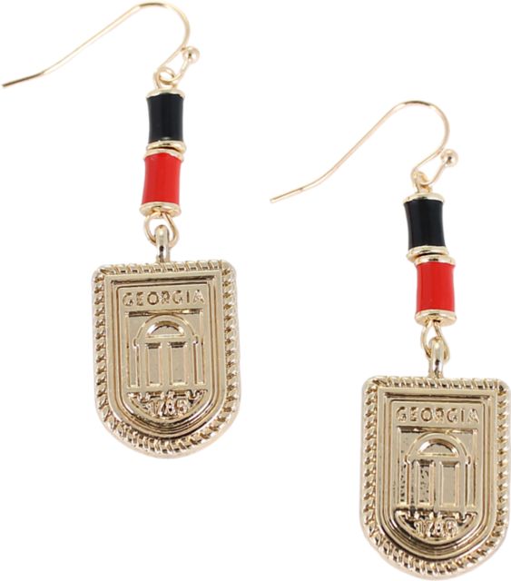 University of Georgia Tube Earrings