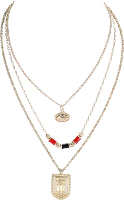 University of Georgia Glitter Necklace