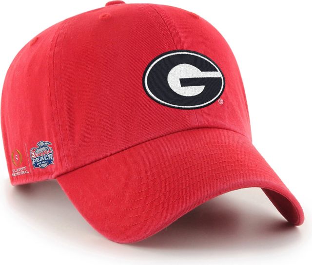 University of Georgia Football 2022 National Champions Back 2 Back Adjustable Cap | 47 Brand | Red | Hat/Adjustable