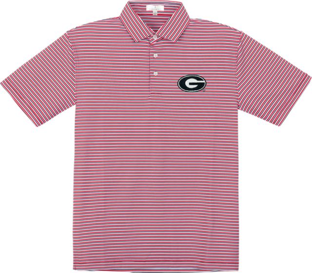 University of Georgia Performance Stripe Polo