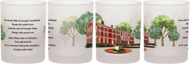 University of Georgia 14 oz. Frosted Rocks Glass