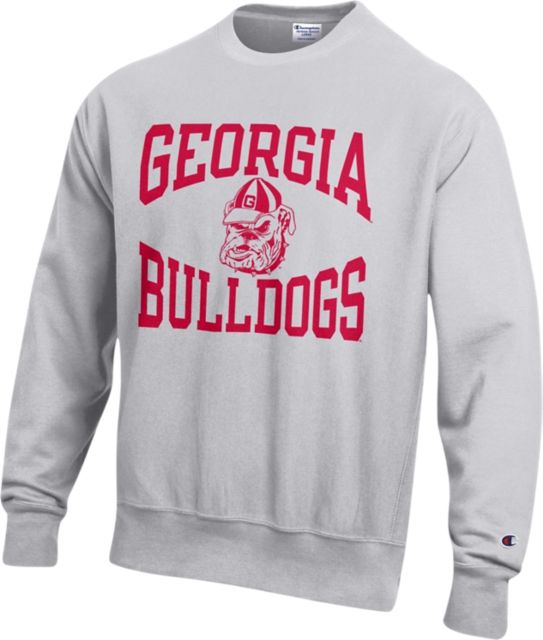 Majestic NCAA Grey University of 'Georgia' Crew Neck Sweatshirt 1990's Large