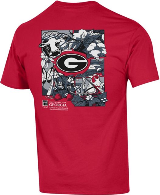 University of Georgia College of Agricultural & Environmental Sciences Short Sleeve T-Shirt | Champion Products | Scarlet Red | Medium