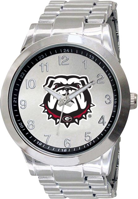 University of Georgia 44mm Men's Stainless Steel Watch