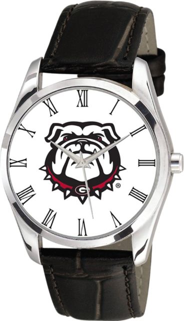 University of Georgia 36mm Men's Leather Watch