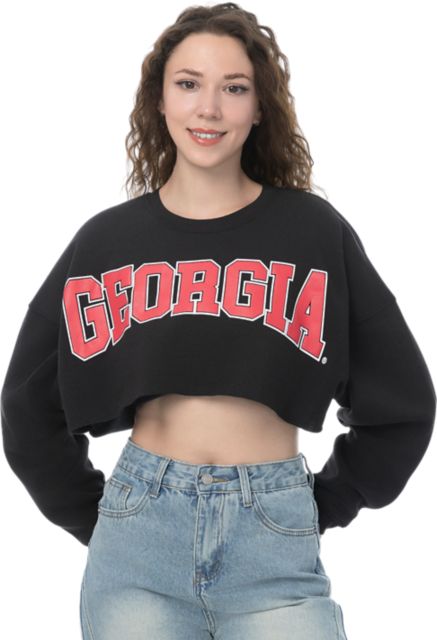 University of Georgia Women's Crop Crewneck Sweatshirt
