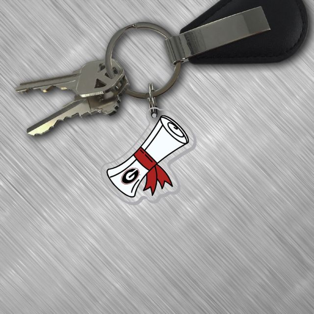 University of Georgia Diploma Keychain
