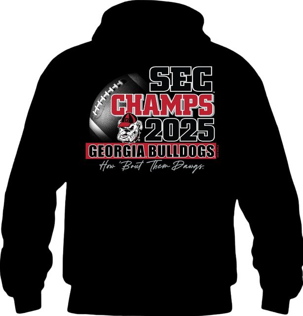 University of Georgia Bulldogs Football 2025 SEC Champions Hooded Sweatshirt