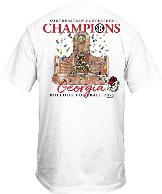 University of Georgia Bulldogs Football 2025 SEC Champions Short Sleeve T-Shirt