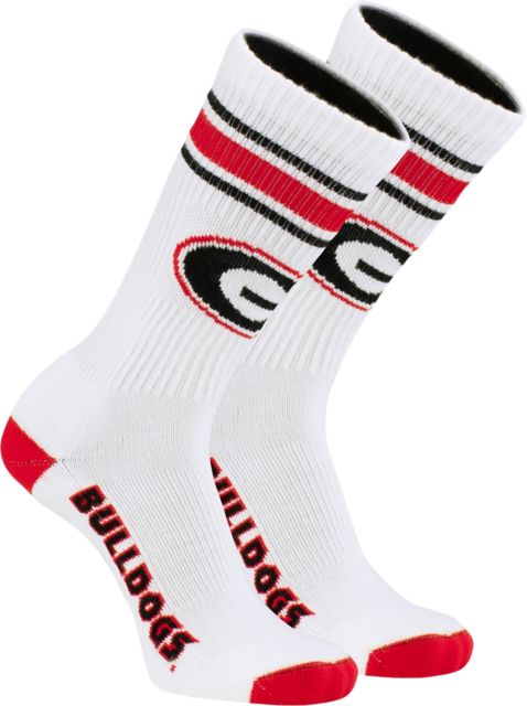 University of Georgia Bulldogs Crew Socks