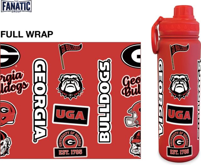 University of Georgia 24 oz. Full Wrap Bottle