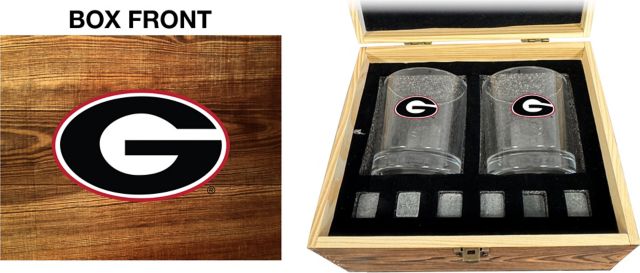 University of Georgia Rock Glass Box Set