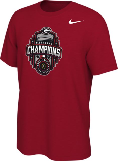 University of Georgia Football 2022 National Champions Back to Back Short Sleeve T-Shirt | Retro Brand | Black | Medium