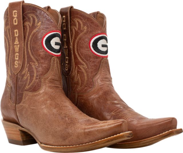 University of Georgia Women's Tan Western Shorty Boot