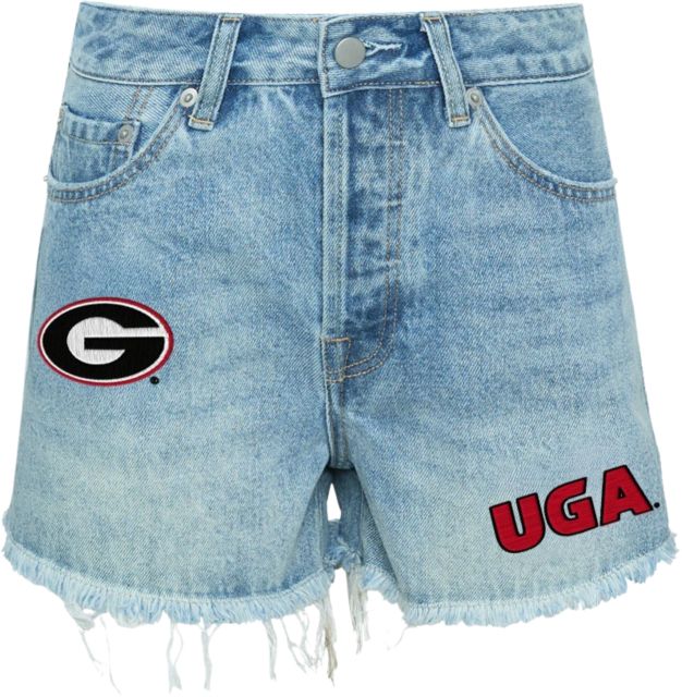 University of Georgia Women's Denim Patch Shorts